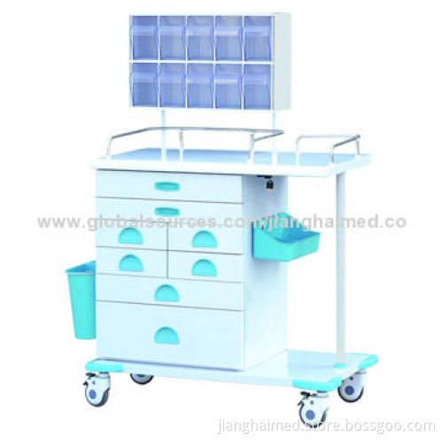 Anaesthetic trolley, made of plastic steel, CE/ISO 9001 certified
